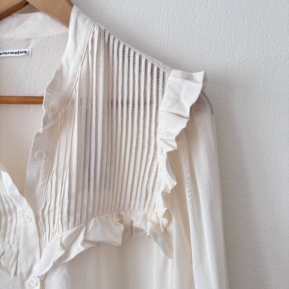 Reformation Charly Top in Ivory - Picture 4 of 7